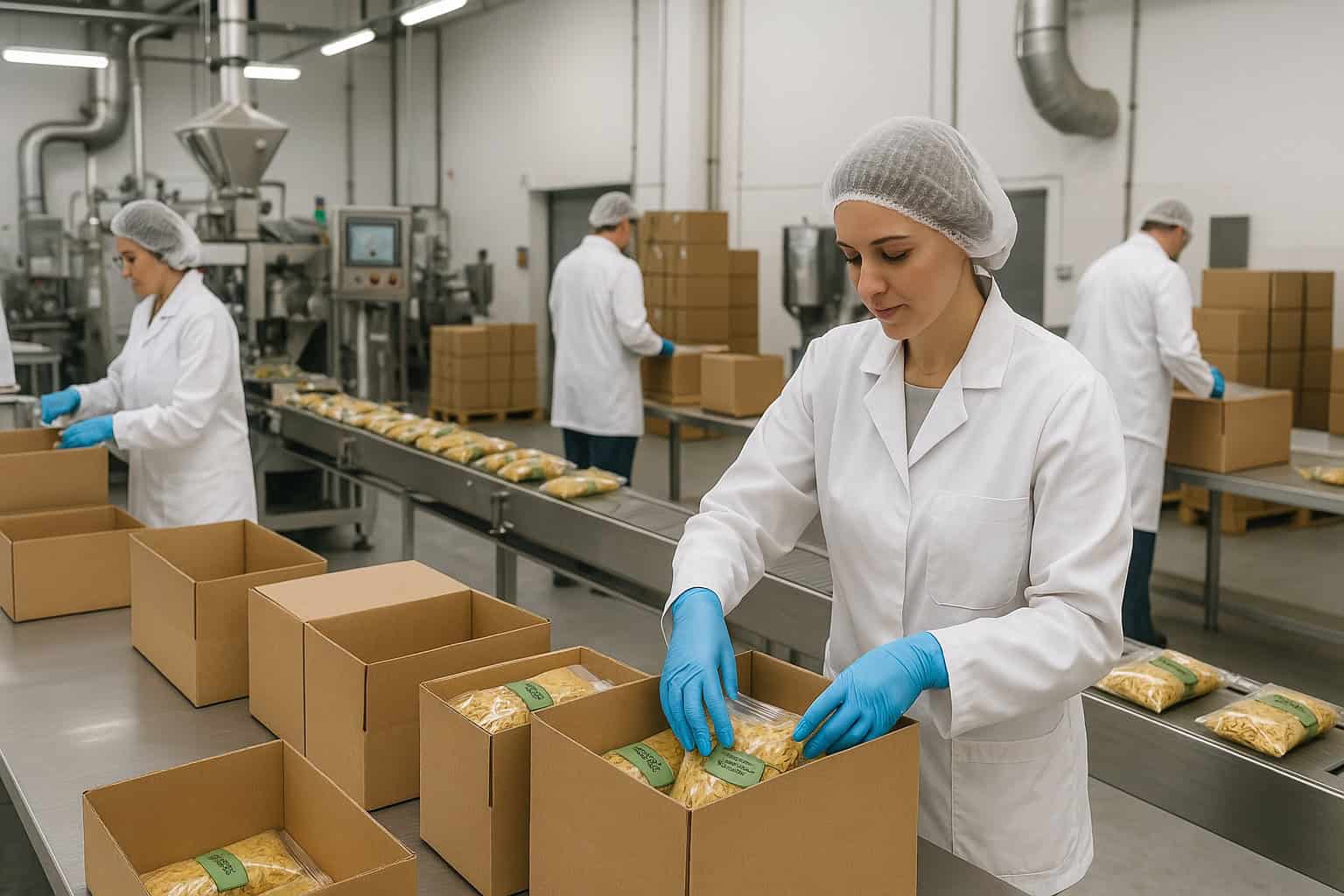 Private label food manufacturer in San Diego facility producing packaged goods for local retailers.