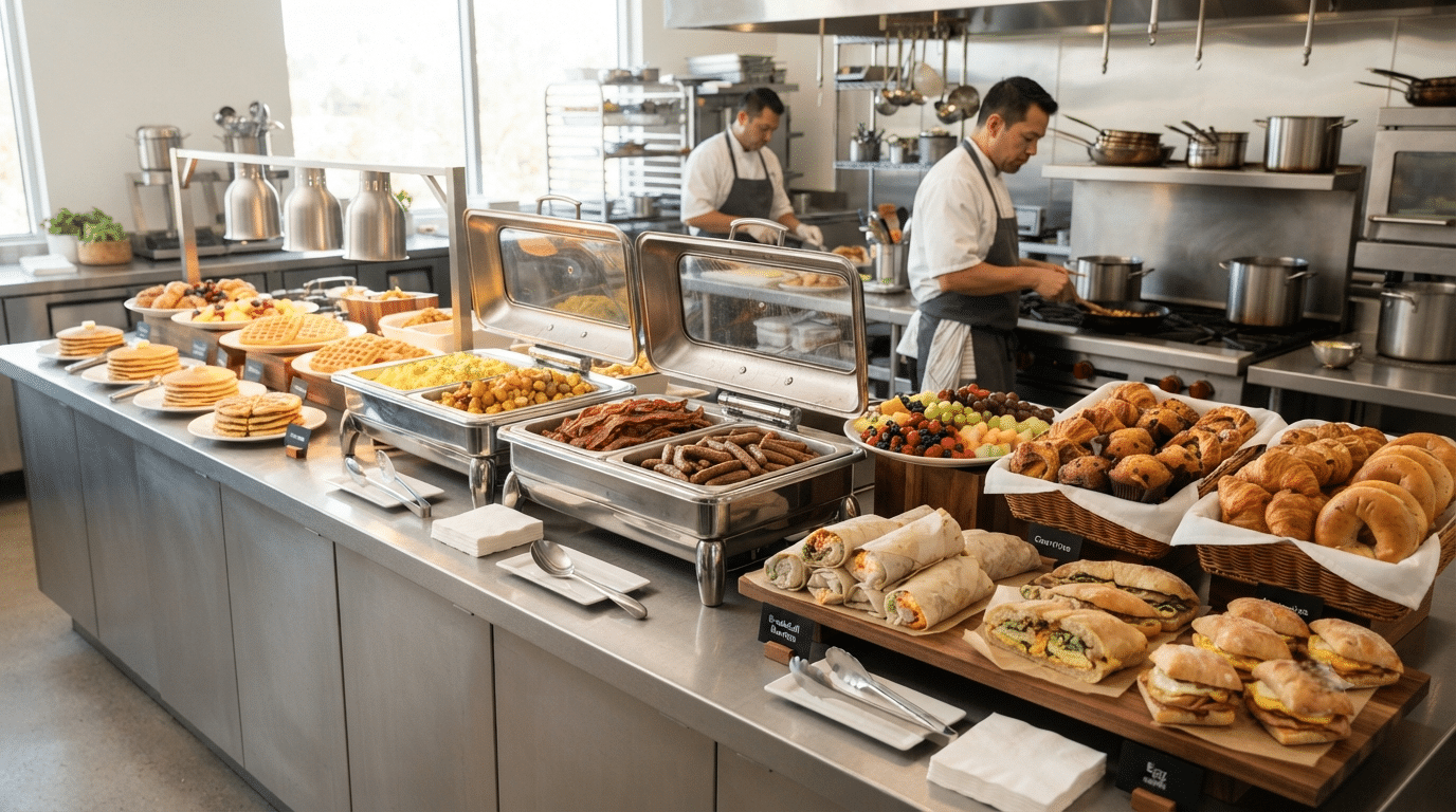 Wholesale breakfast meals prepared for restaurants and foodservice businesses in San Diego and Southern California.
